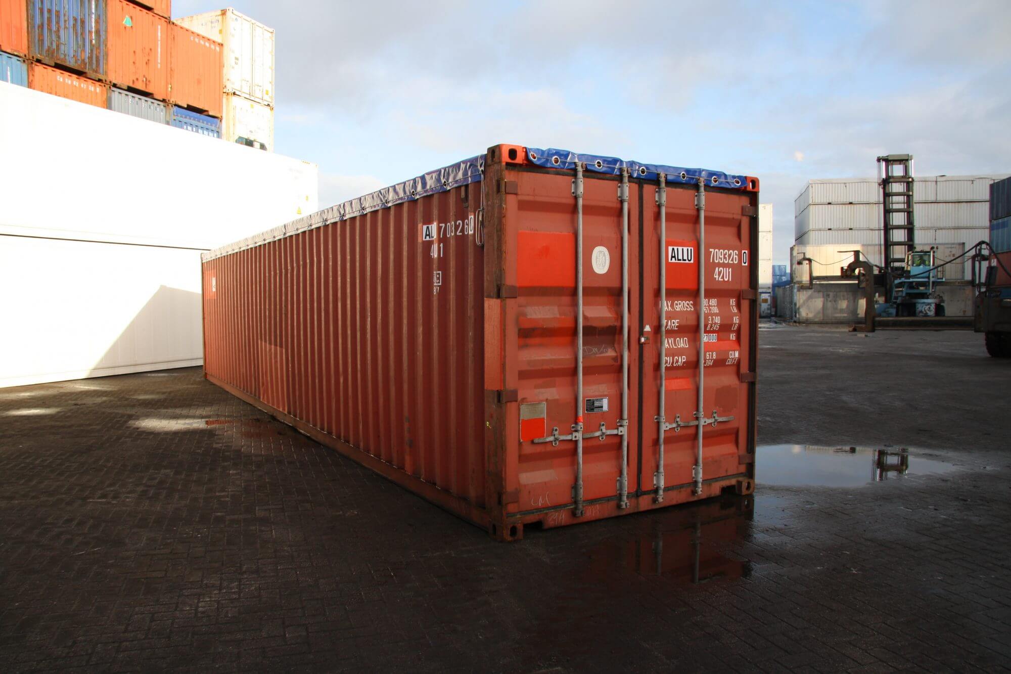 Морские контейнеры б у спб. Контейнер open Top 40. 20ft open Top Container габариты. Габариты контейнера 40 open Top. 40 Футовый контейнер опен топ.